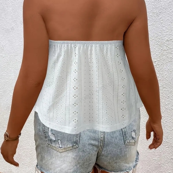 NWOT Tube Top Blouse - Picture 2 of 4